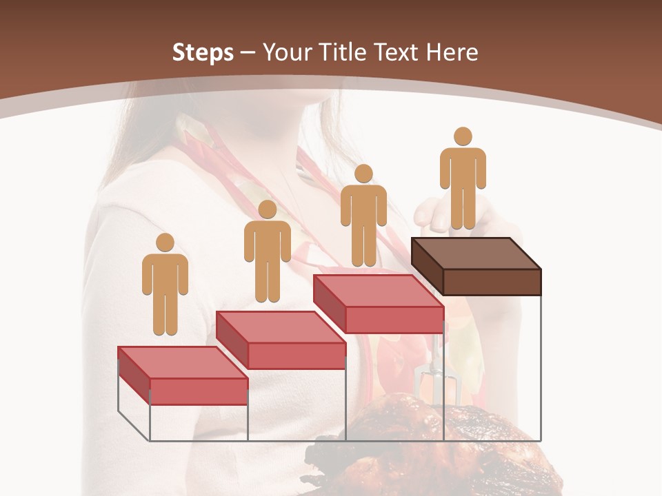 White Food Caucasian PowerPoint Template