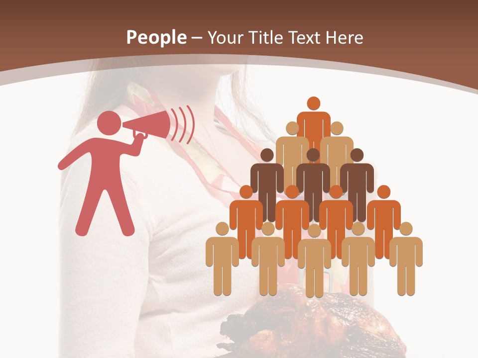 White Food Caucasian PowerPoint Template