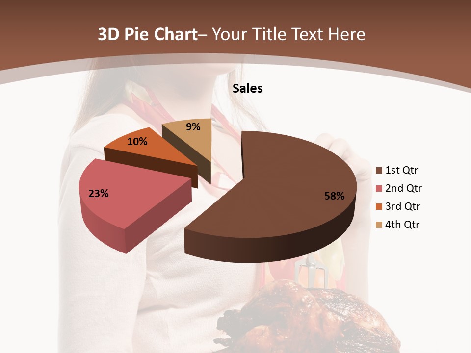 White Food Caucasian PowerPoint Template