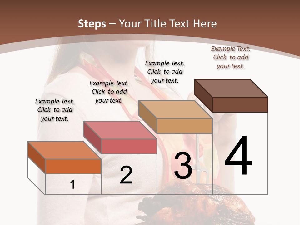 White Food Caucasian PowerPoint Template