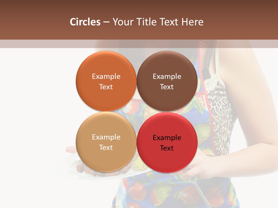 Color Caucasian Grilled Chicken PowerPoint Template