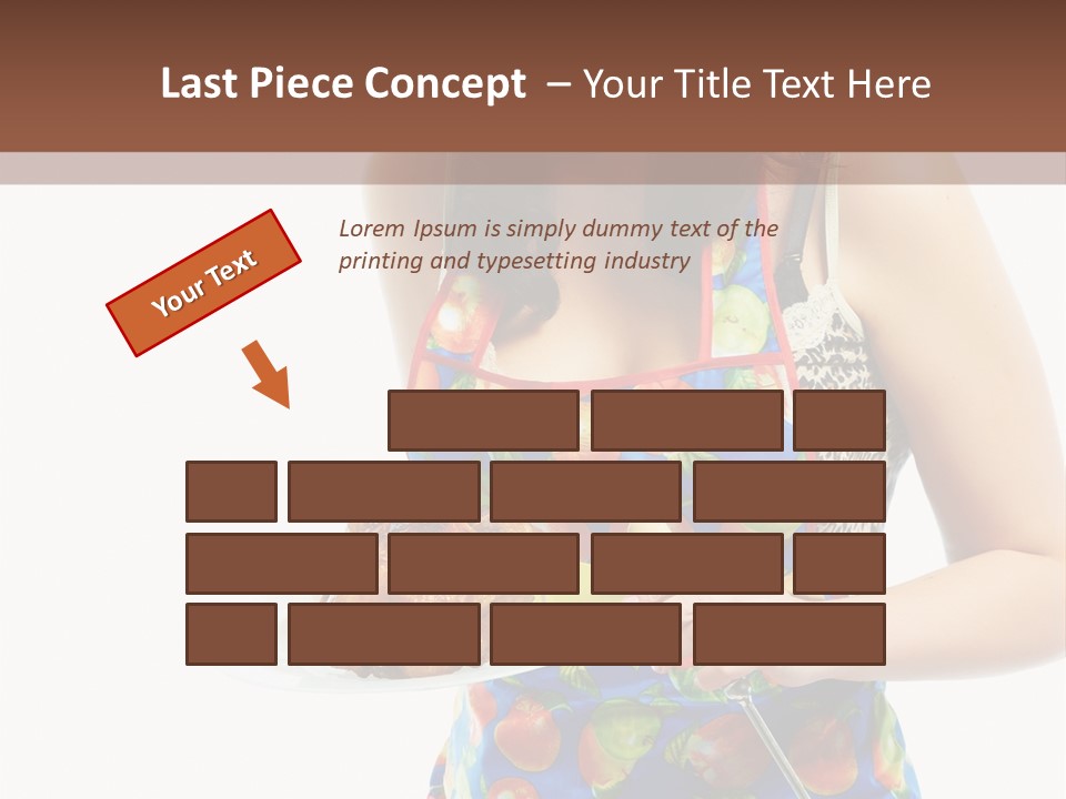 Color Caucasian Grilled Chicken PowerPoint Template