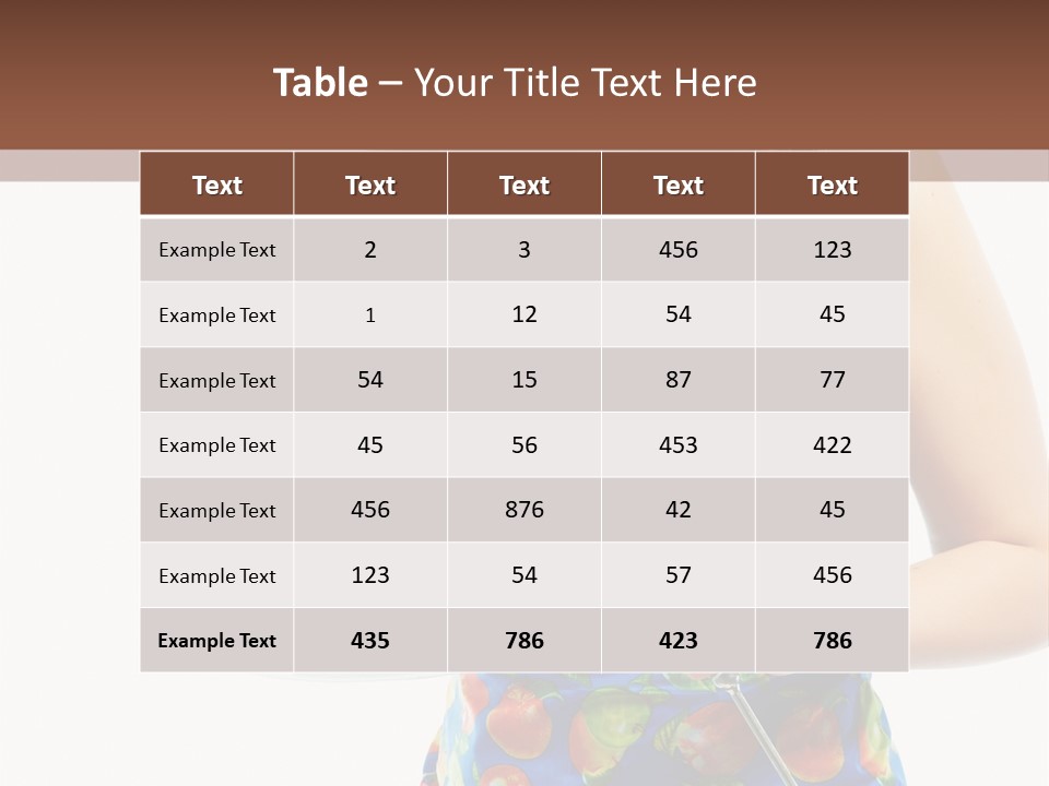 Color Caucasian Grilled Chicken PowerPoint Template