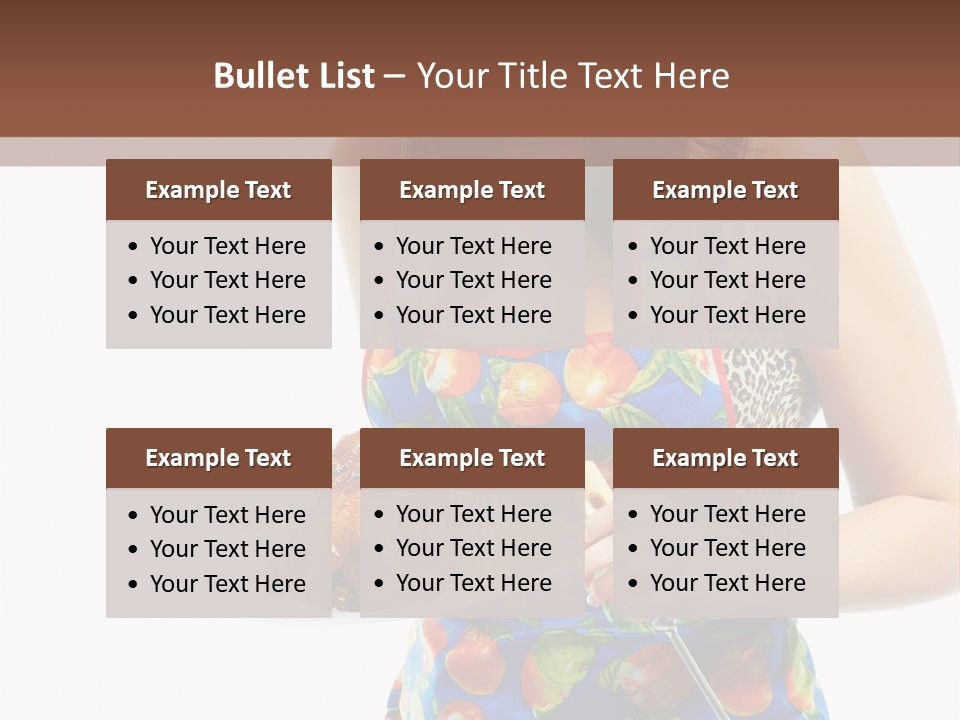 Color Caucasian Grilled Chicken PowerPoint Template