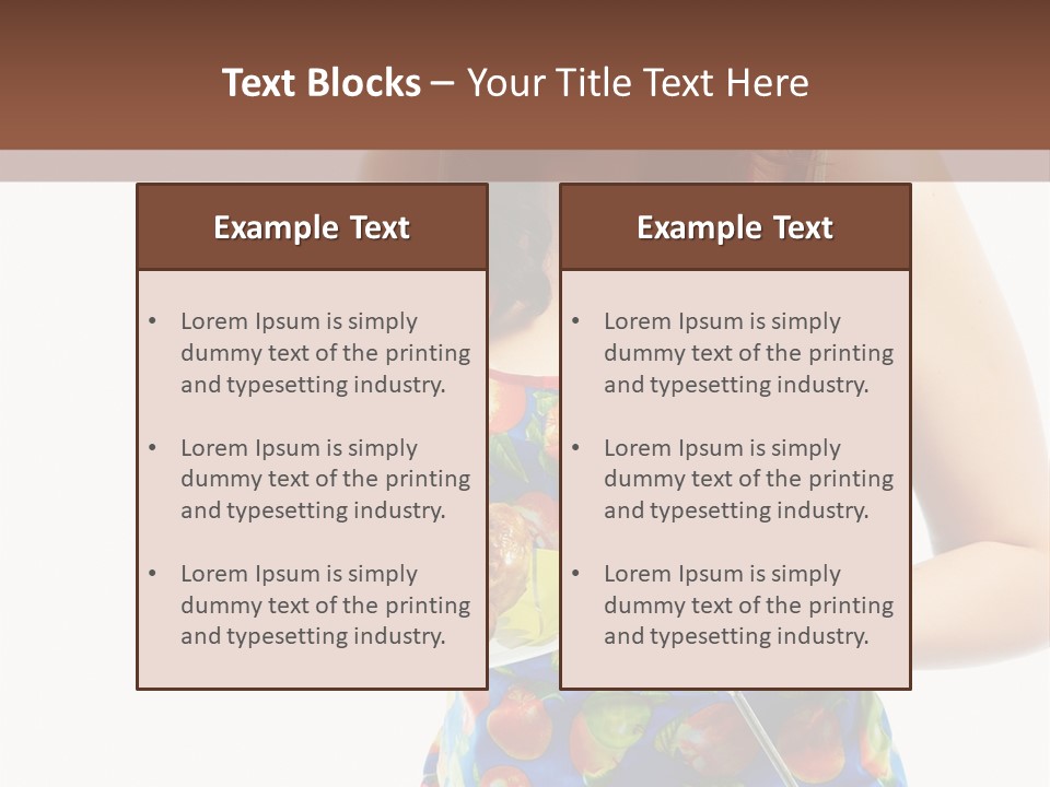 Color Caucasian Grilled Chicken PowerPoint Template
