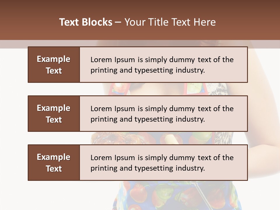 Color Caucasian Grilled Chicken PowerPoint Template