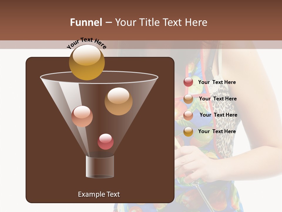 Color Caucasian Grilled Chicken PowerPoint Template