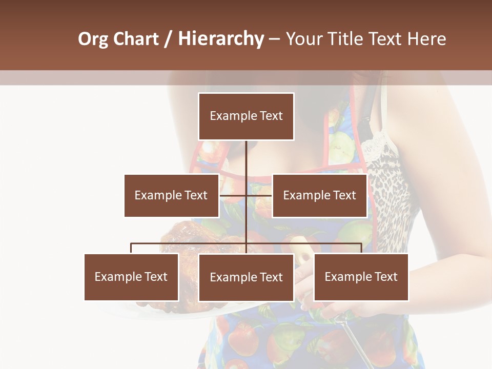 Color Caucasian Grilled Chicken PowerPoint Template