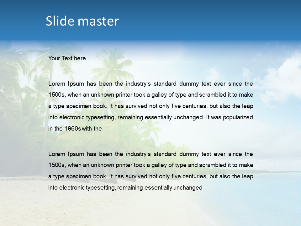 Tropical Summer Nobody PowerPoint Template