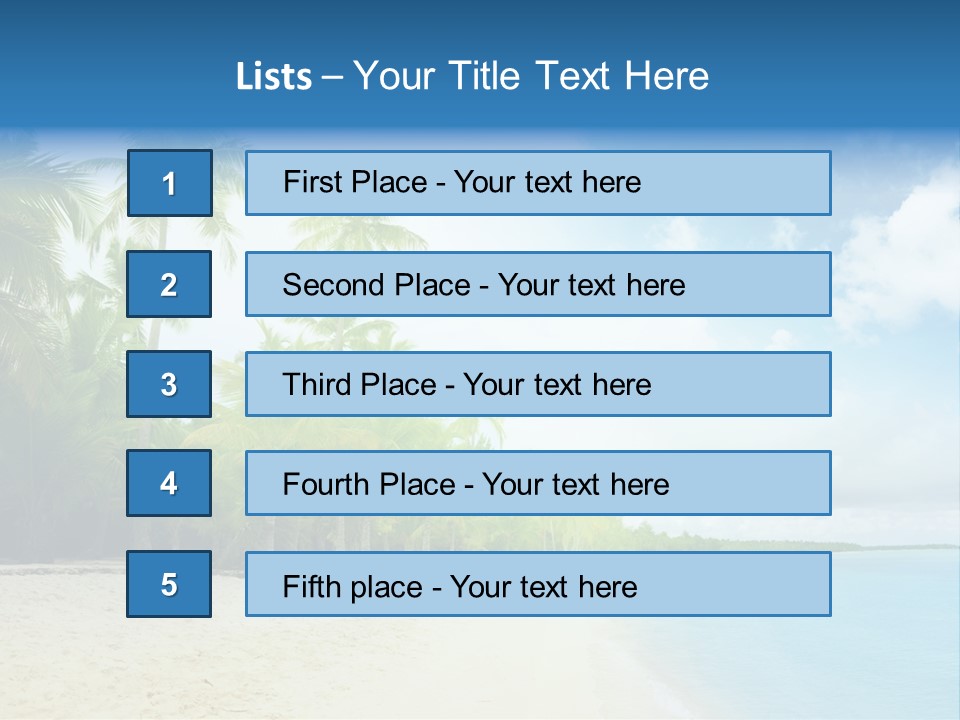 Tropical Summer Nobody PowerPoint Template