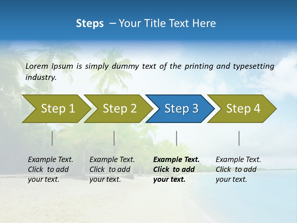Tropical Summer Nobody PowerPoint Template