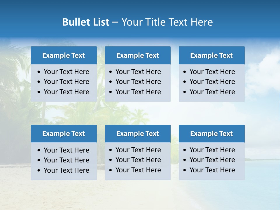 Tropical Summer Nobody PowerPoint Template