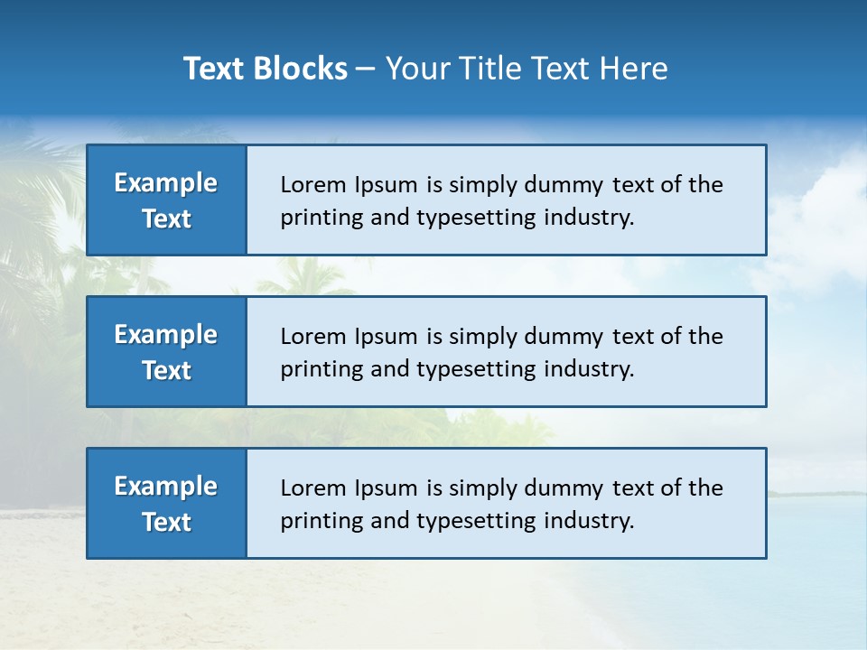Tropical Summer Nobody PowerPoint Template