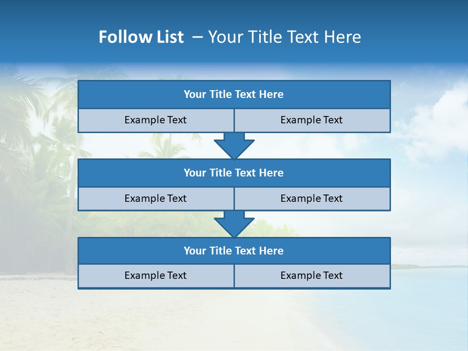 Tropical Summer Nobody PowerPoint Template