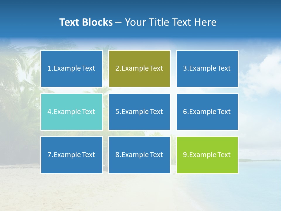 Tropical Summer Nobody PowerPoint Template