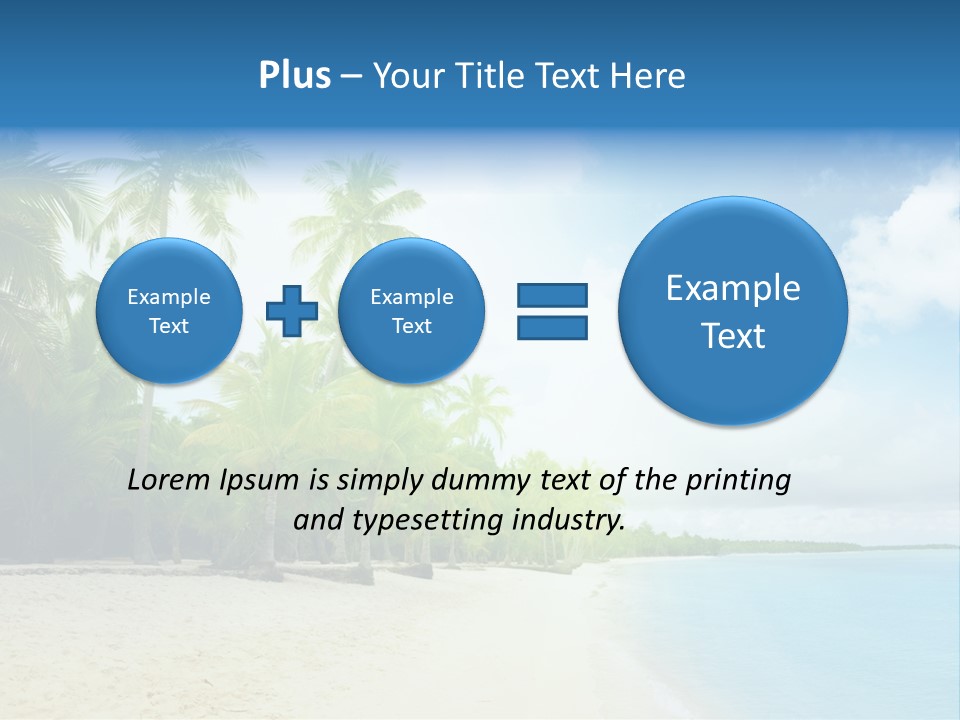 Tropical Summer Nobody PowerPoint Template