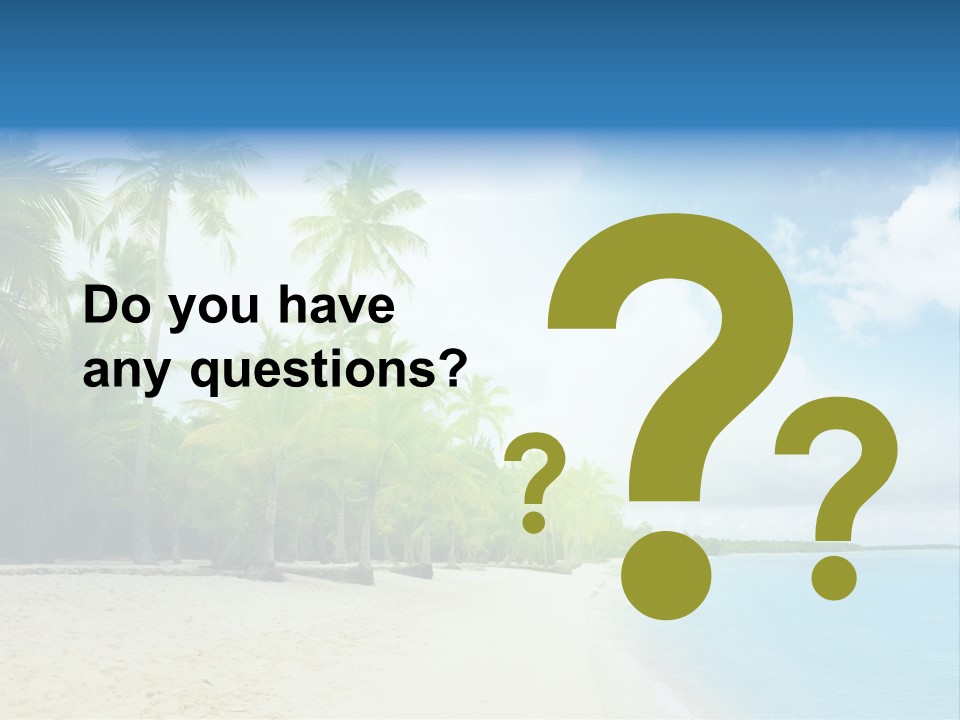 Tropical Summer Nobody PowerPoint Template