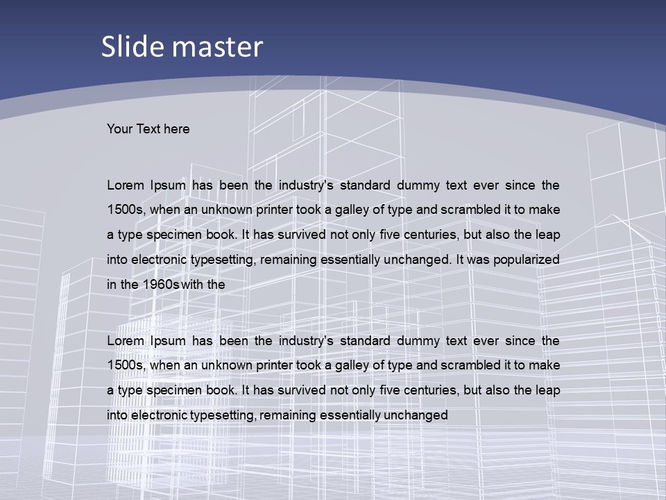 Abstract Project Schematic PowerPoint Template