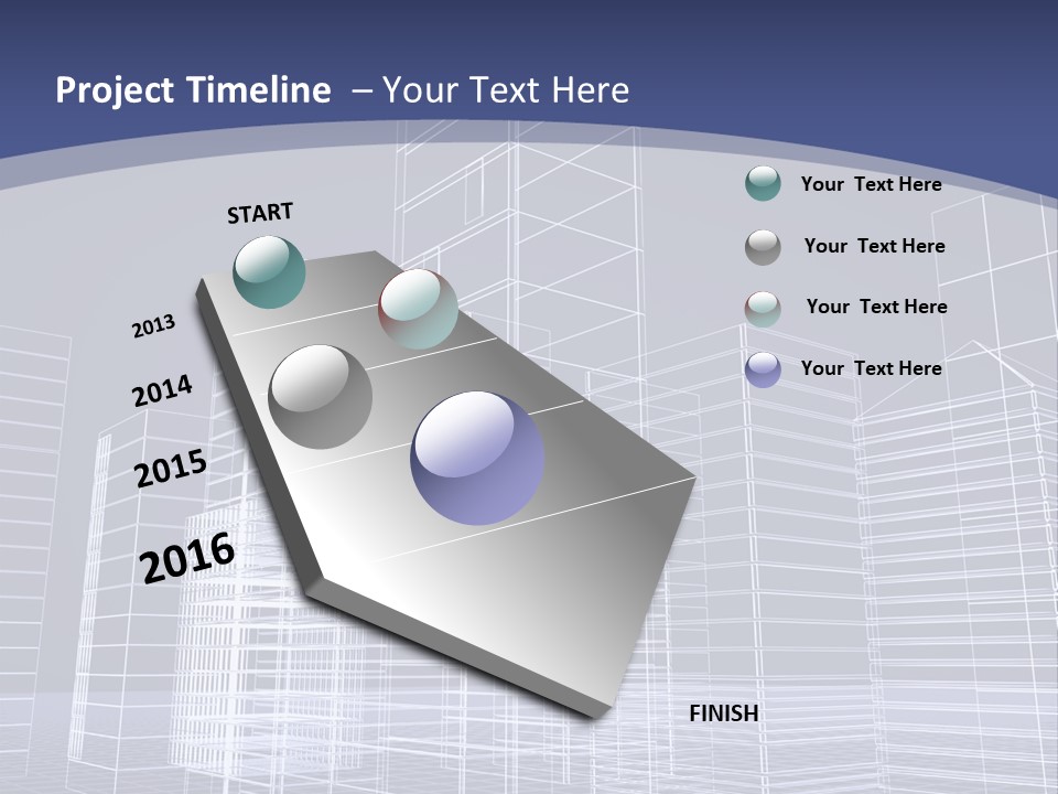 Abstract Project Schematic PowerPoint Template