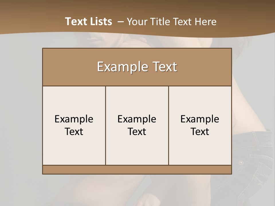 Successful Interaction Lady PowerPoint Template