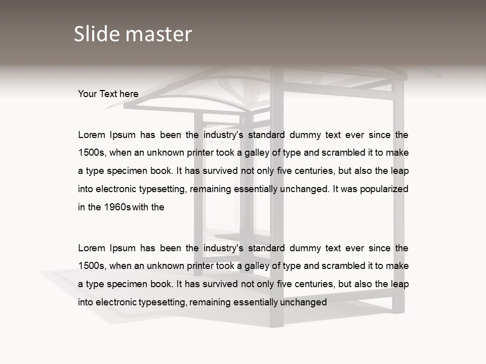 Boarding Isolated Designer PowerPoint Template
