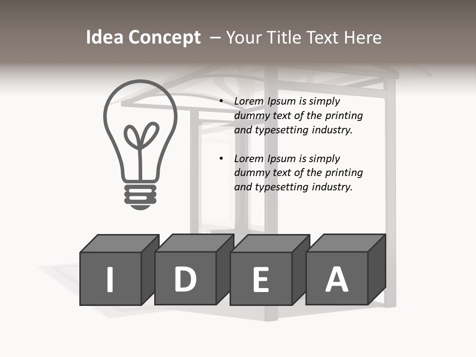 Boarding Isolated Designer PowerPoint Template