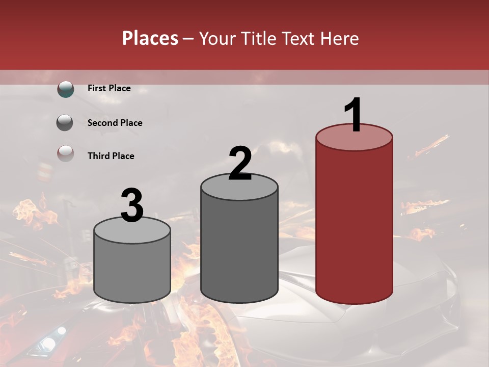 Fiery Race Smoke PowerPoint Template