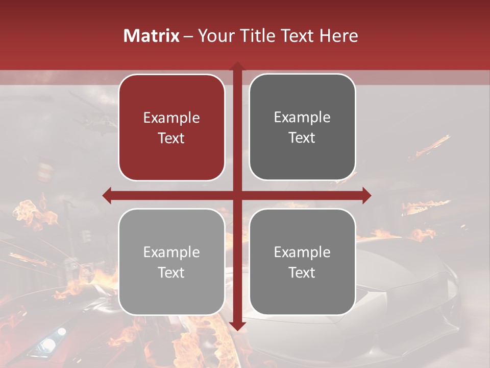 Fiery Race Smoke PowerPoint Template