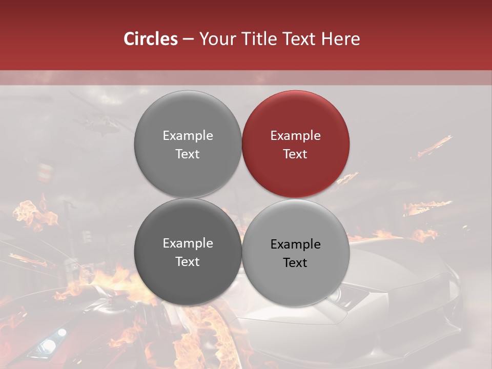 Fiery Race Smoke PowerPoint Template