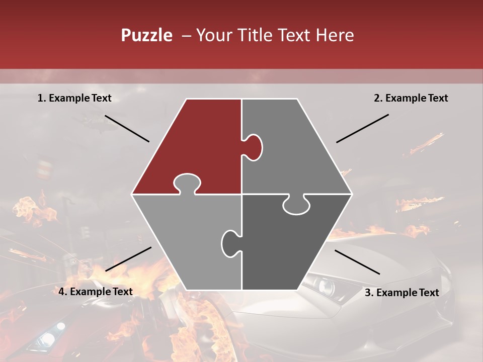 Fiery Race Smoke PowerPoint Template