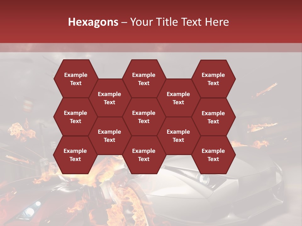 Fiery Race Smoke PowerPoint Template