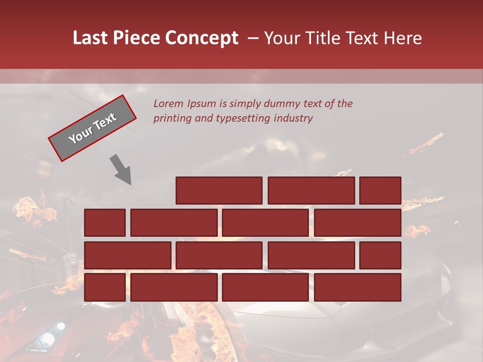 Fiery Race Smoke PowerPoint Template