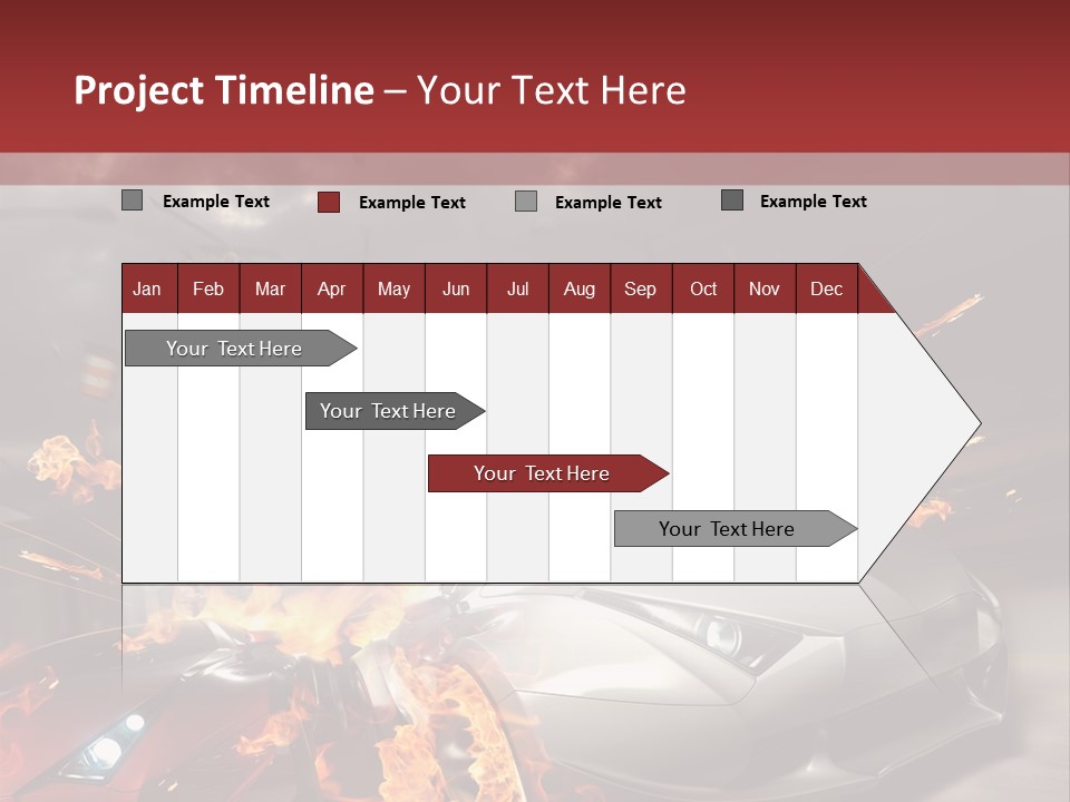 Fiery Race Smoke PowerPoint Template