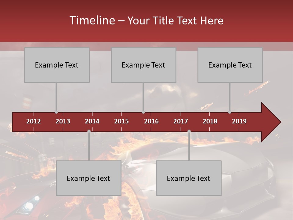 Fiery Race Smoke PowerPoint Template