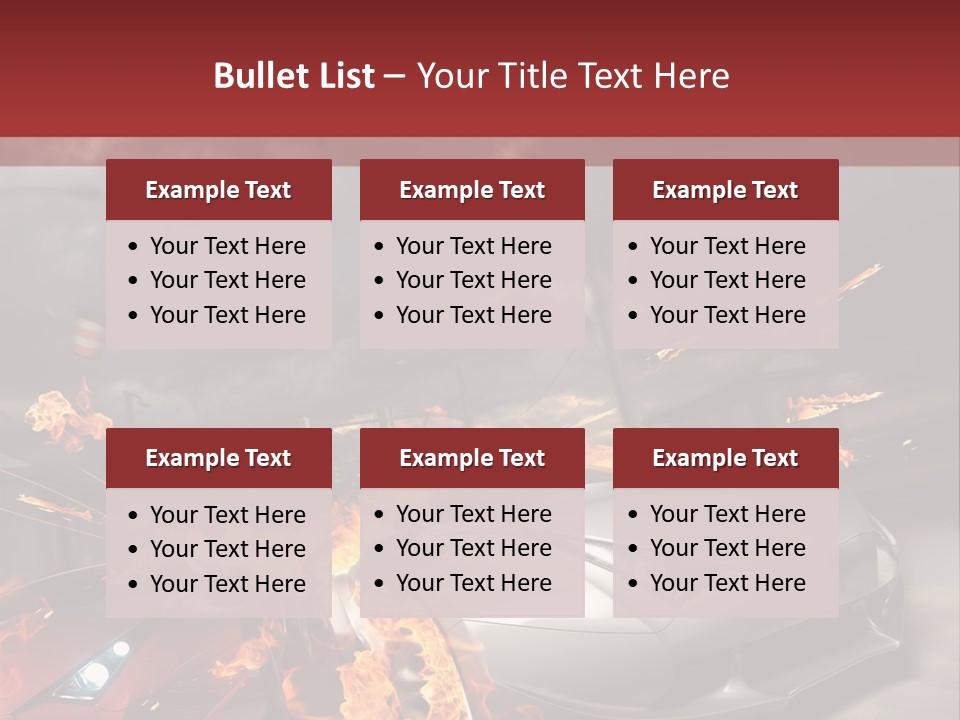 Fiery Race Smoke PowerPoint Template