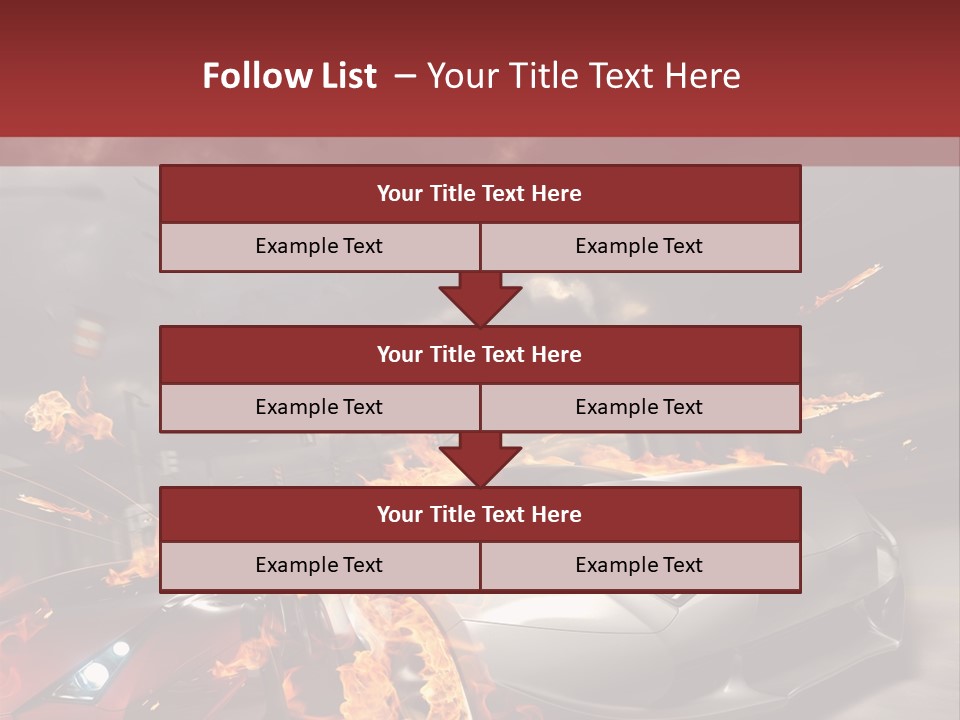 Fiery Race Smoke PowerPoint Template