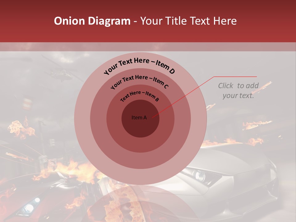 Fiery Race Smoke PowerPoint Template