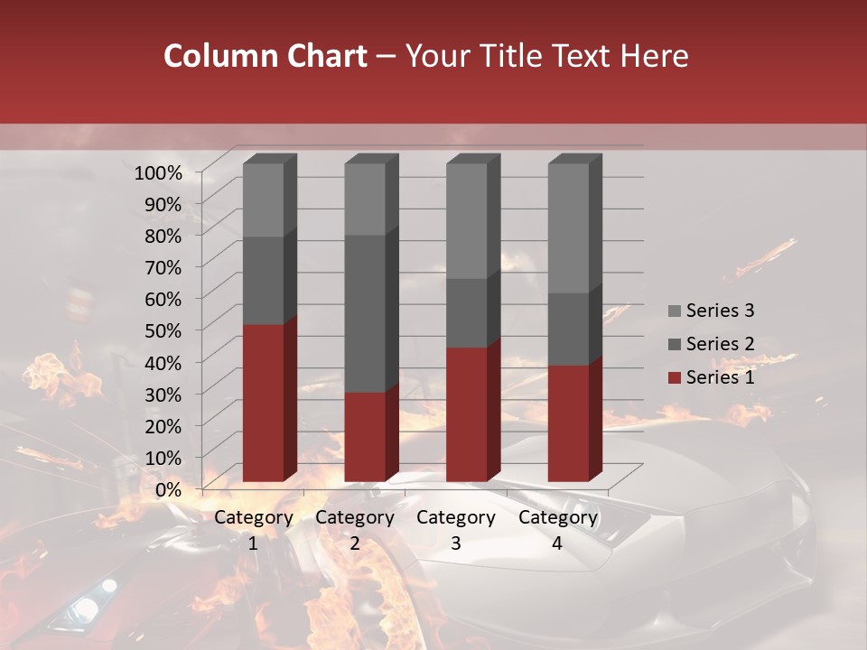 Fiery Race Smoke PowerPoint Template