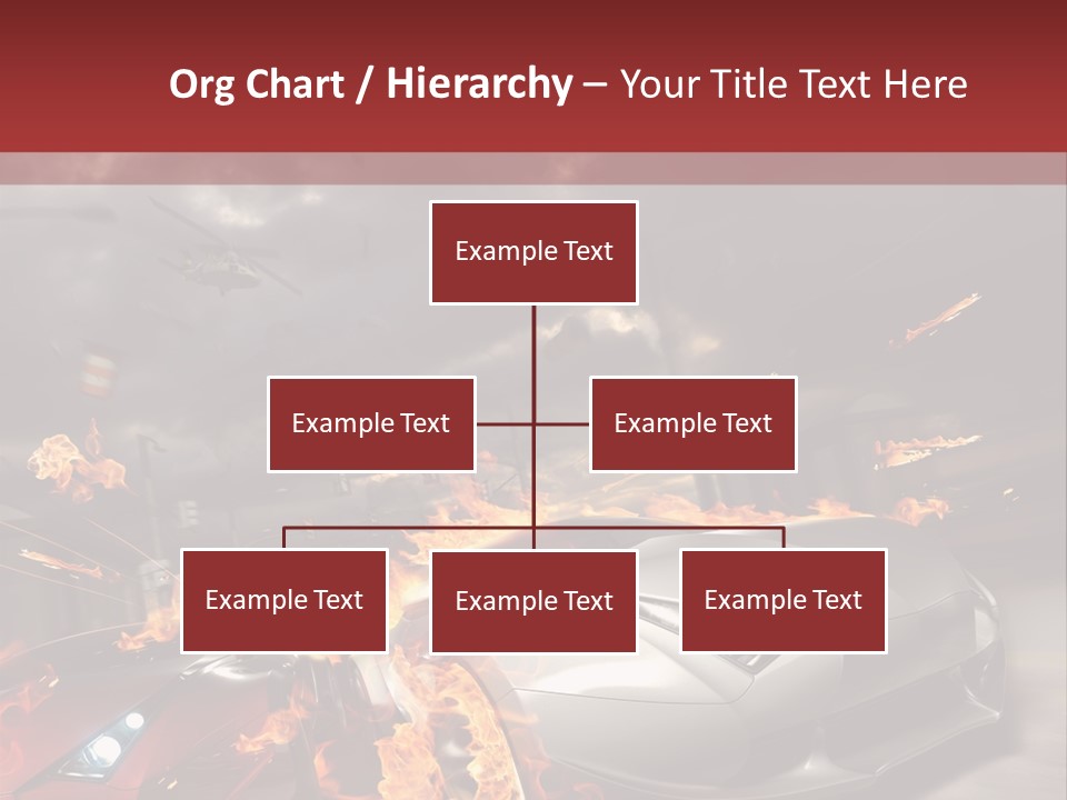 Fiery Race Smoke PowerPoint Template
