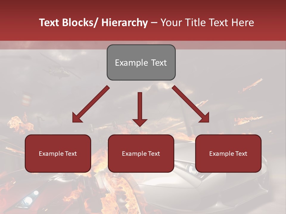 Fiery Race Smoke PowerPoint Template