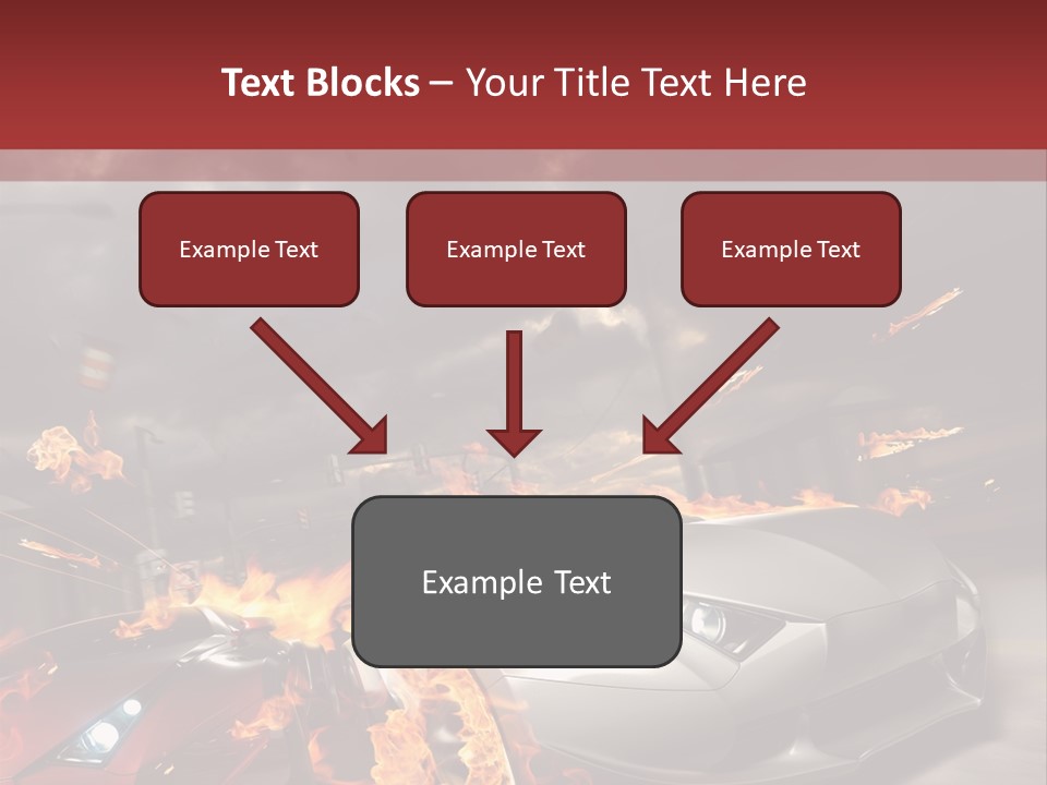 Fiery Race Smoke PowerPoint Template