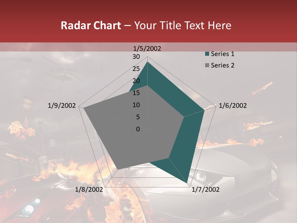 Fiery Race Smoke PowerPoint Template