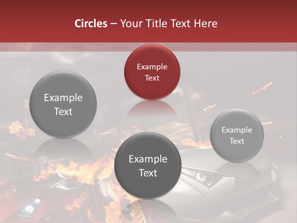 Fiery Race Smoke PowerPoint Template