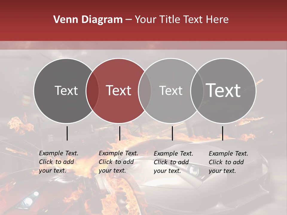 Fiery Race Smoke PowerPoint Template