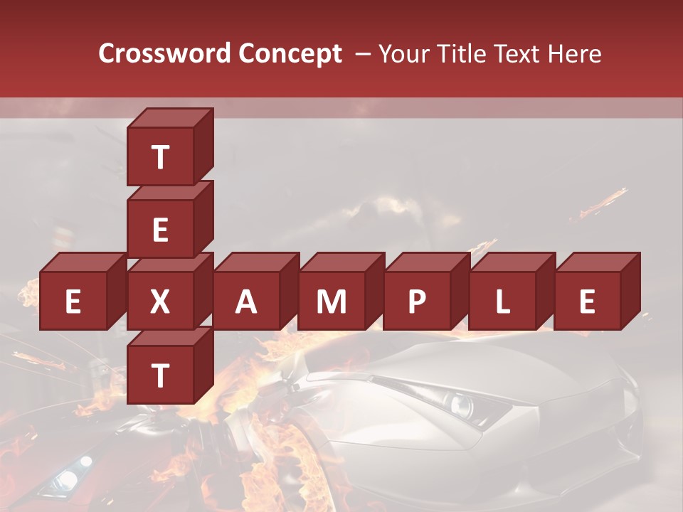 Fiery Race Smoke PowerPoint Template