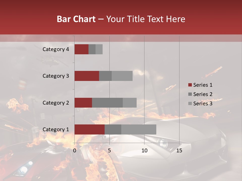 Fiery Race Smoke PowerPoint Template