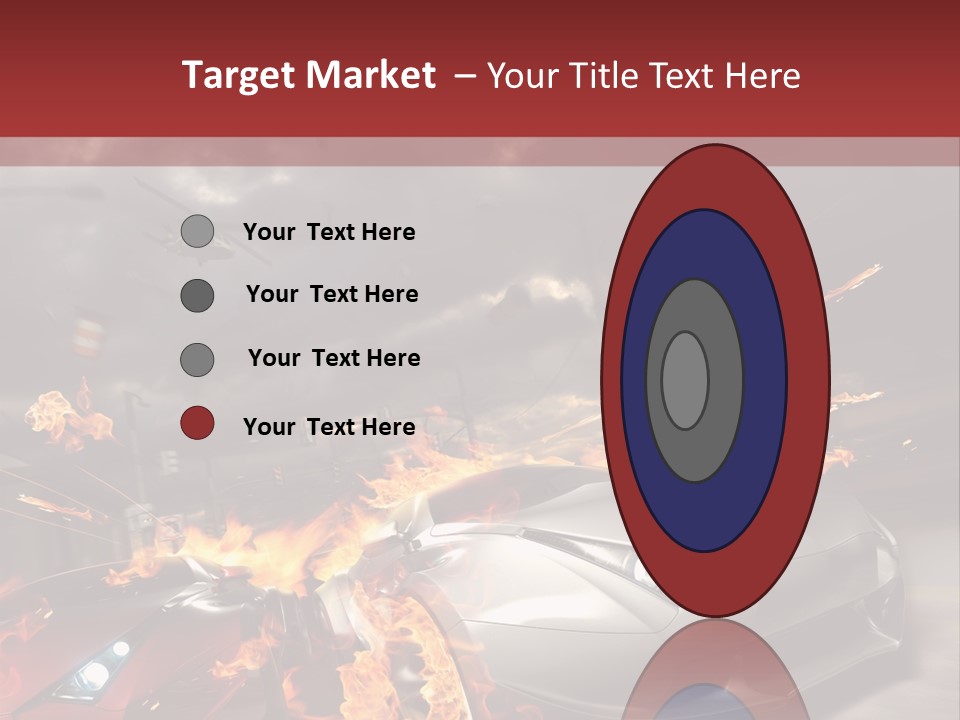 Fiery Race Smoke PowerPoint Template