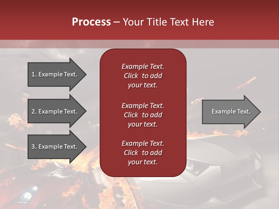 Fiery Race Smoke PowerPoint Template