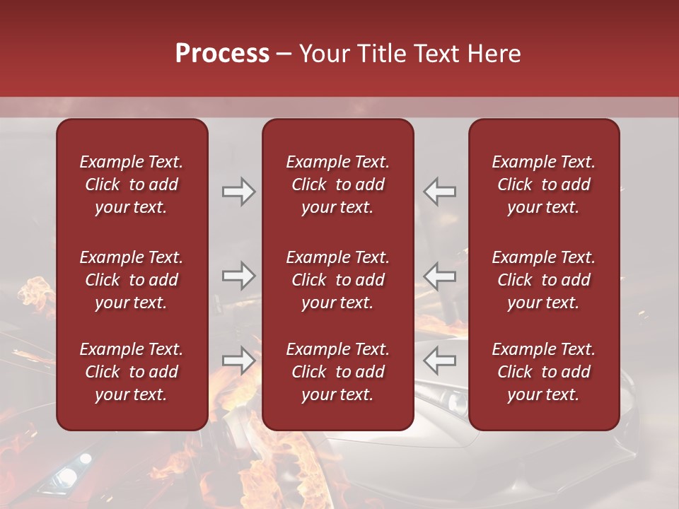 Fiery Race Smoke PowerPoint Template