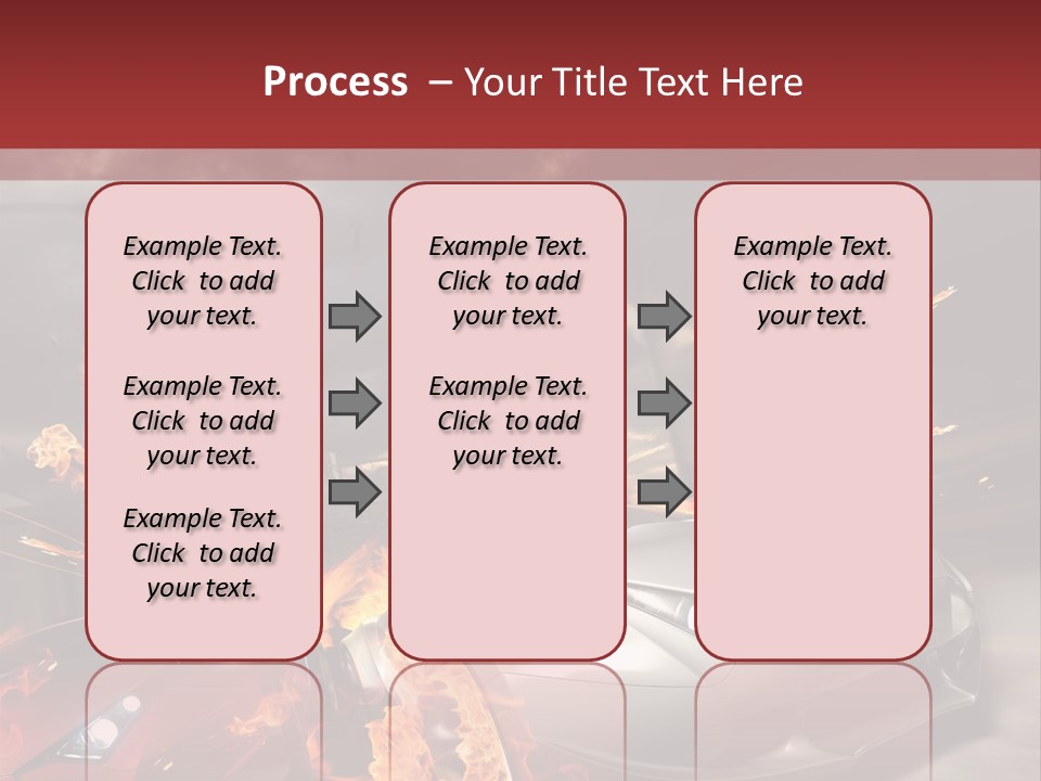 Fiery Race Smoke PowerPoint Template